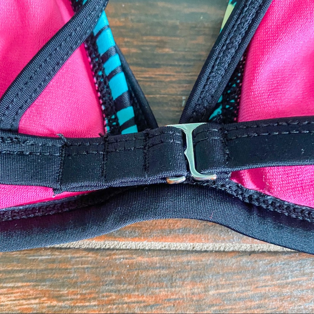 🌊 Xhilaration Multicolor Palm Print Bikini SET - Picture 3 of 5